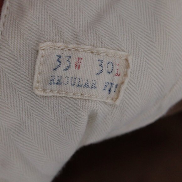 Vintage J crew pants Mens 33 34x29.5 chino flat front casual pockets straight - Picture 16 of 16
